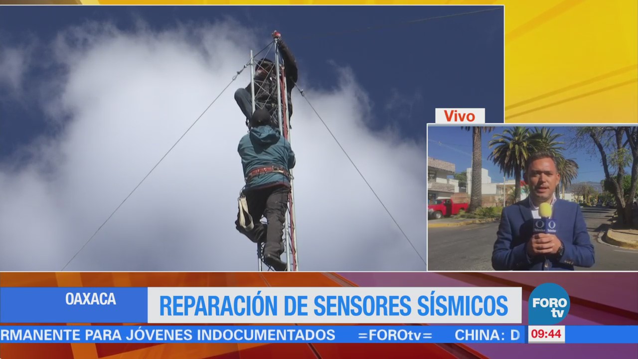 Continúa la reparación de sensores sísmicos en Oaxaca