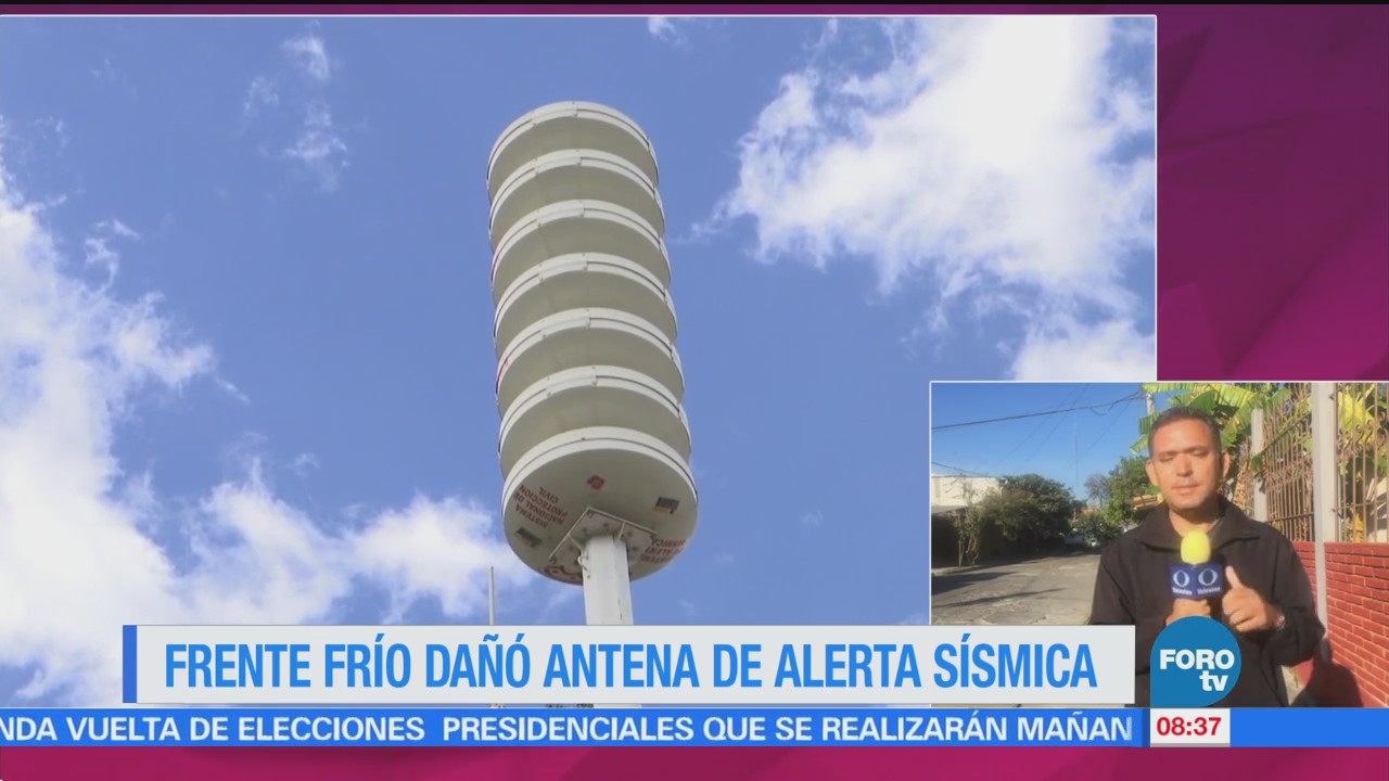 Continúan Trabajos Reparar Antena Alerta Sísmica Oaxaca