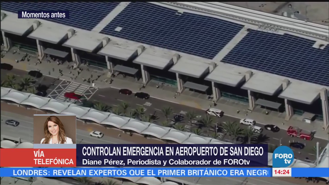 Controlan emergencia en aeropuerto de San Diego