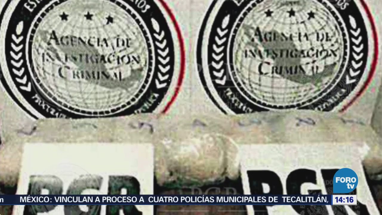 En el Aeropuerto Internacional de la Ciudad de México, elementos de la Policía Federal Ministerial decomisaron droga en dos operativos