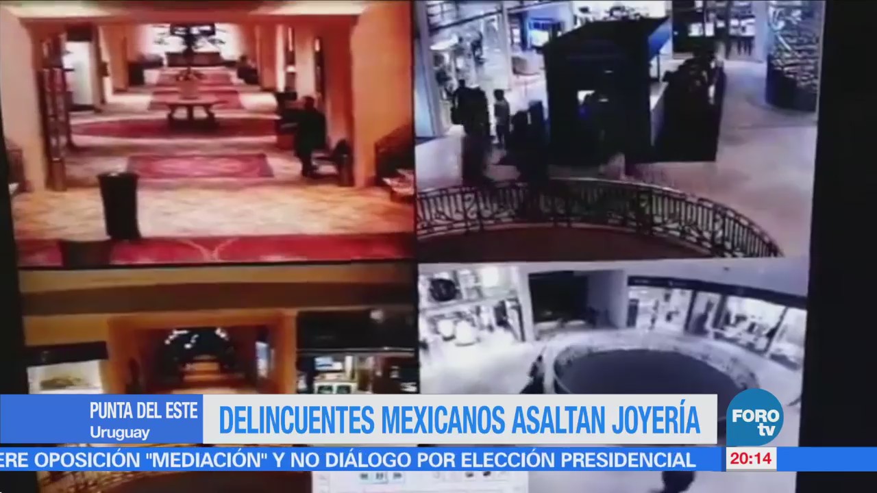 Delincuentes mexicanos asaltan joyería en Uruguay