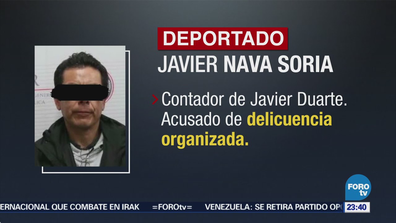 Detienen a Javier Nava, tras arribar a México