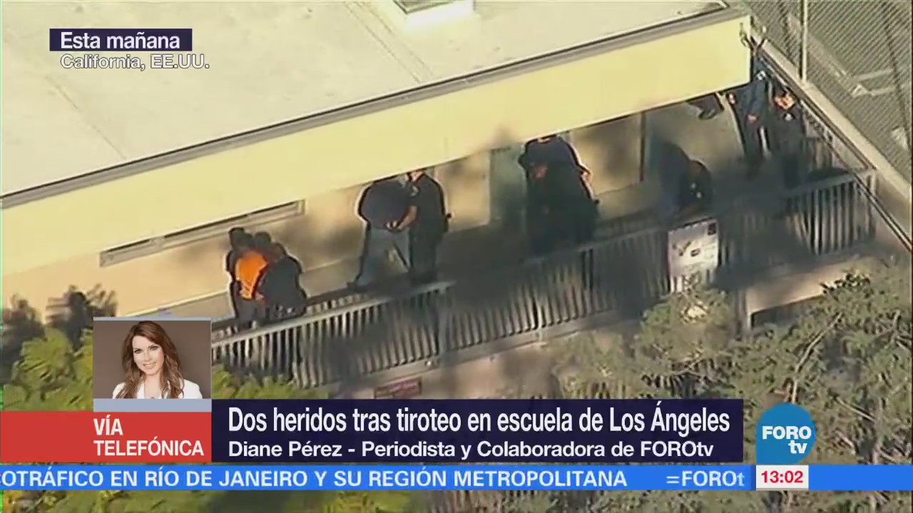 Dos heridos tras tiroteo en escuela de Los Ángeles