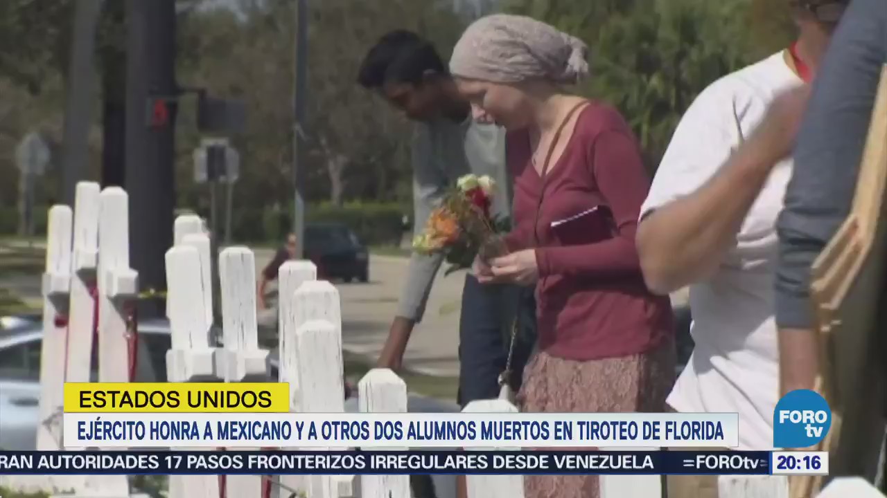 Ejército de EU honra a mexicano muerto en tiroteo de Florida