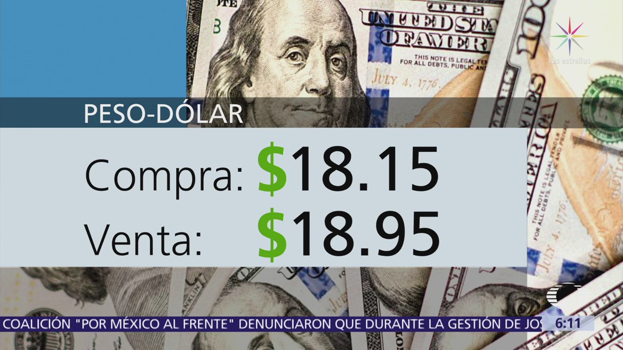 El dólar se vende en $18.95