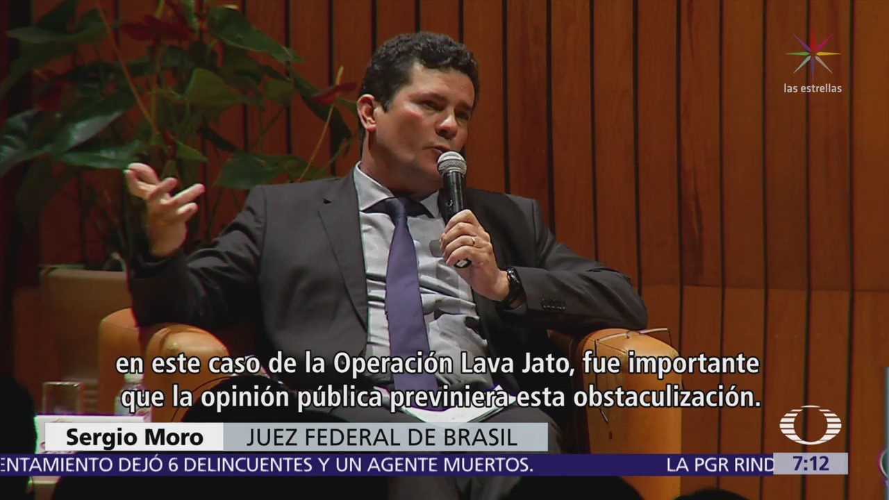 El juez brasileño Sergio Moro ofrece conferencia en El Colegio Nacional