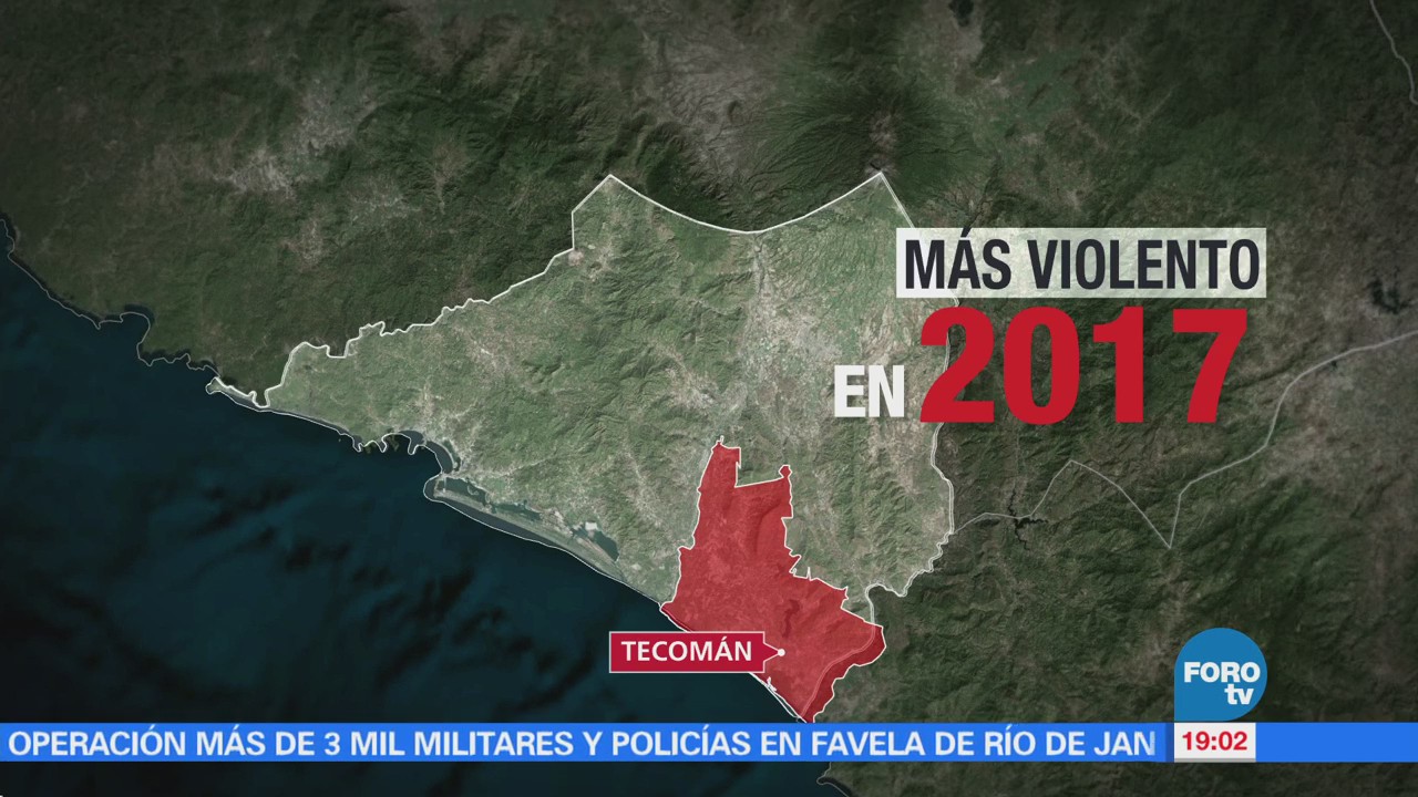 El municipio más violento de México es Tecomán Colima