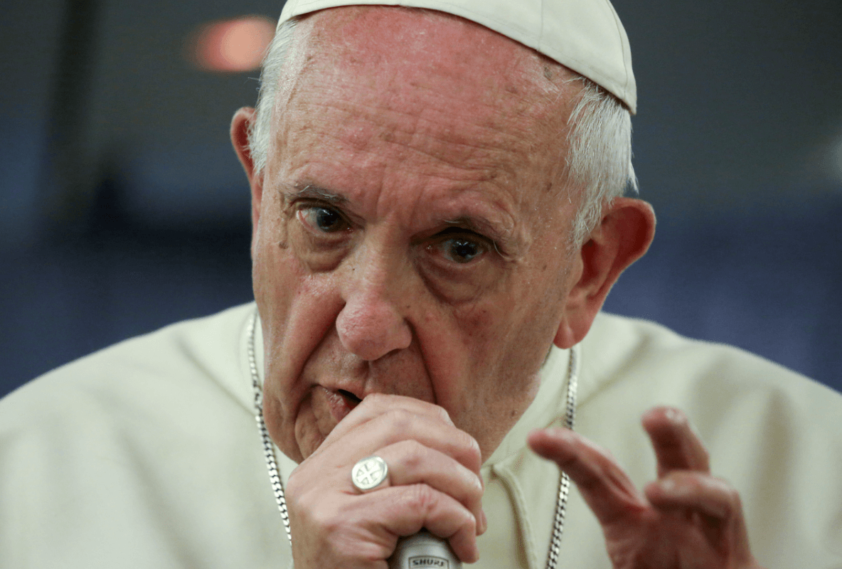 El papa Francisco durante un mensaje. (Reuters, archivo)
