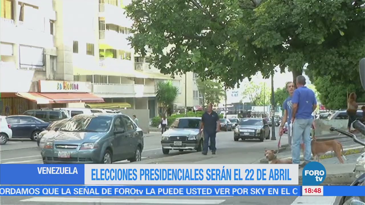 Elecciones presidenciales de Venezuela serán el 22 de abril: CNE