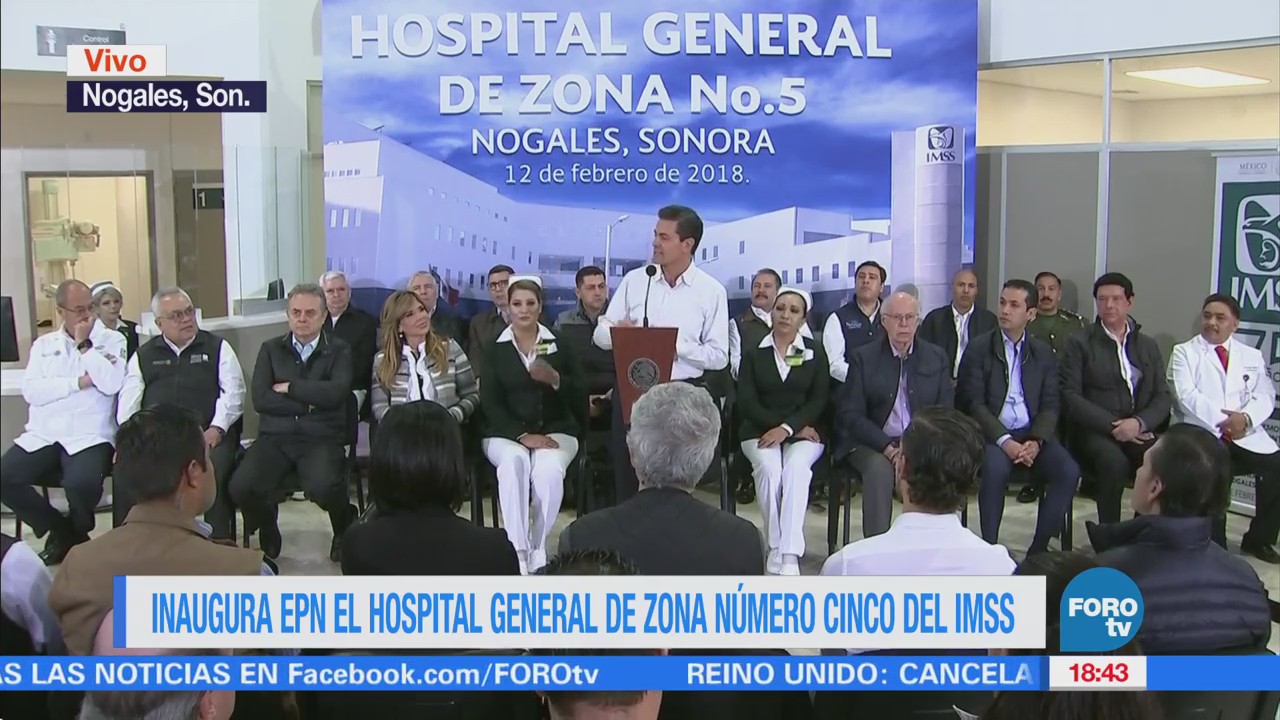 Epn Encabeza Inauguración Hospital Imss Sonora
