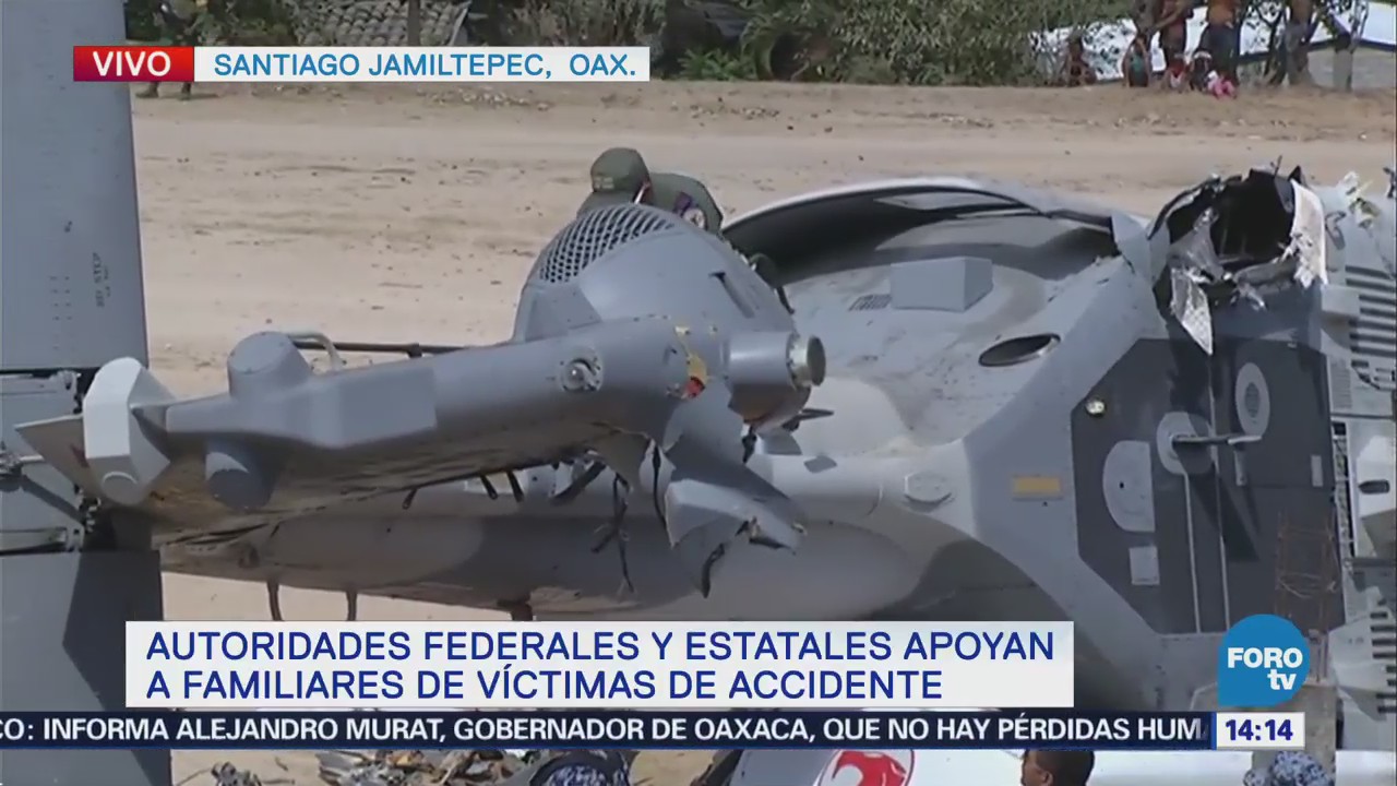 Expertos Realizan Trabajos Donde Cayó Helicóptero Oaxaca