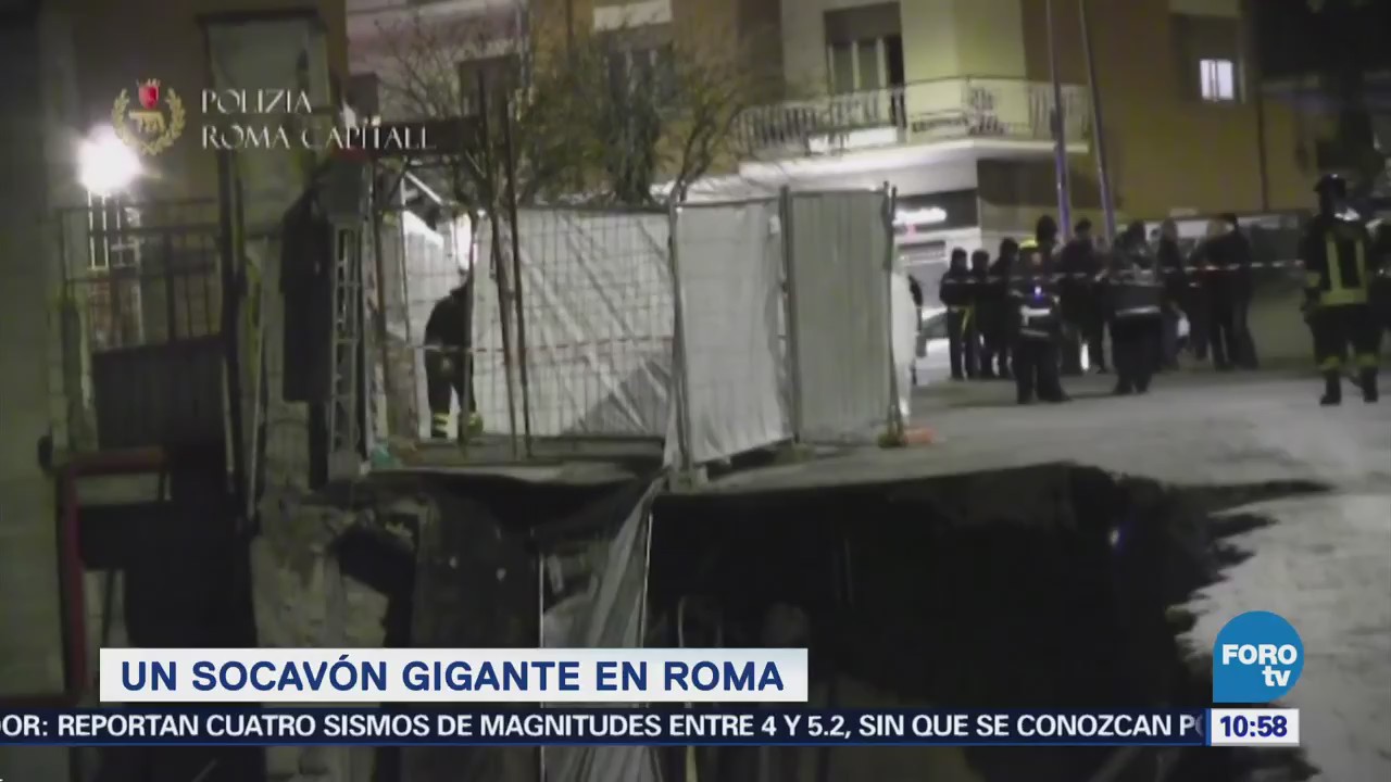 Extra Extra: Un socavón gigante en Roma