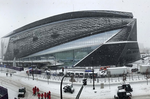 Nieve y frío azotan Minnesota previo al Super Bowl LII