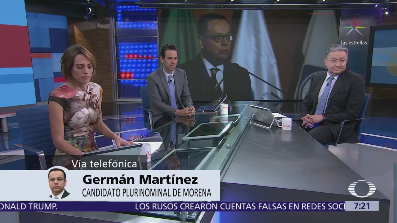 Germán Martínez, candidato plurinominal de Morena, habla en Despierta con Loret
