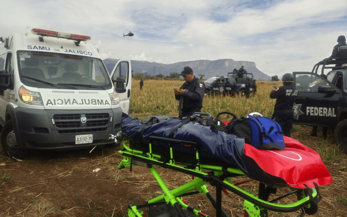 Cae helicóptero de la Policía Federal en Jalisco