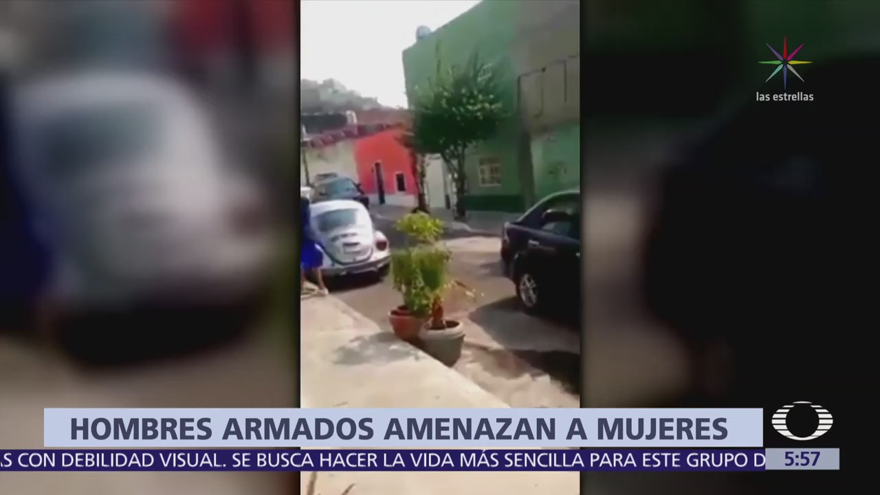 Hombres armados amenazan a mujeres en Azcapotzalco, CDMX