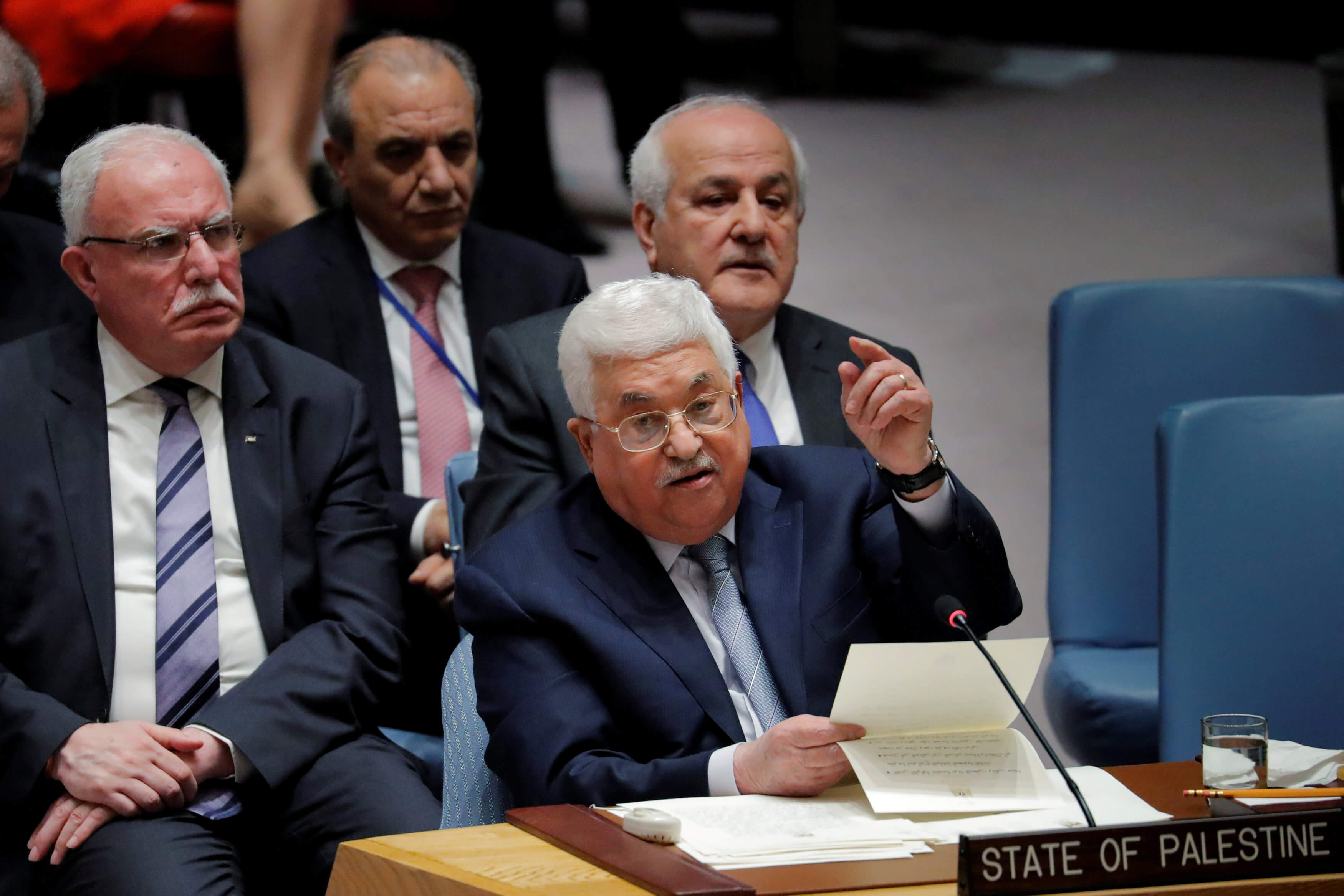 Hospitalizan Estados Unidos presidente palestino Mahmoud Abbas