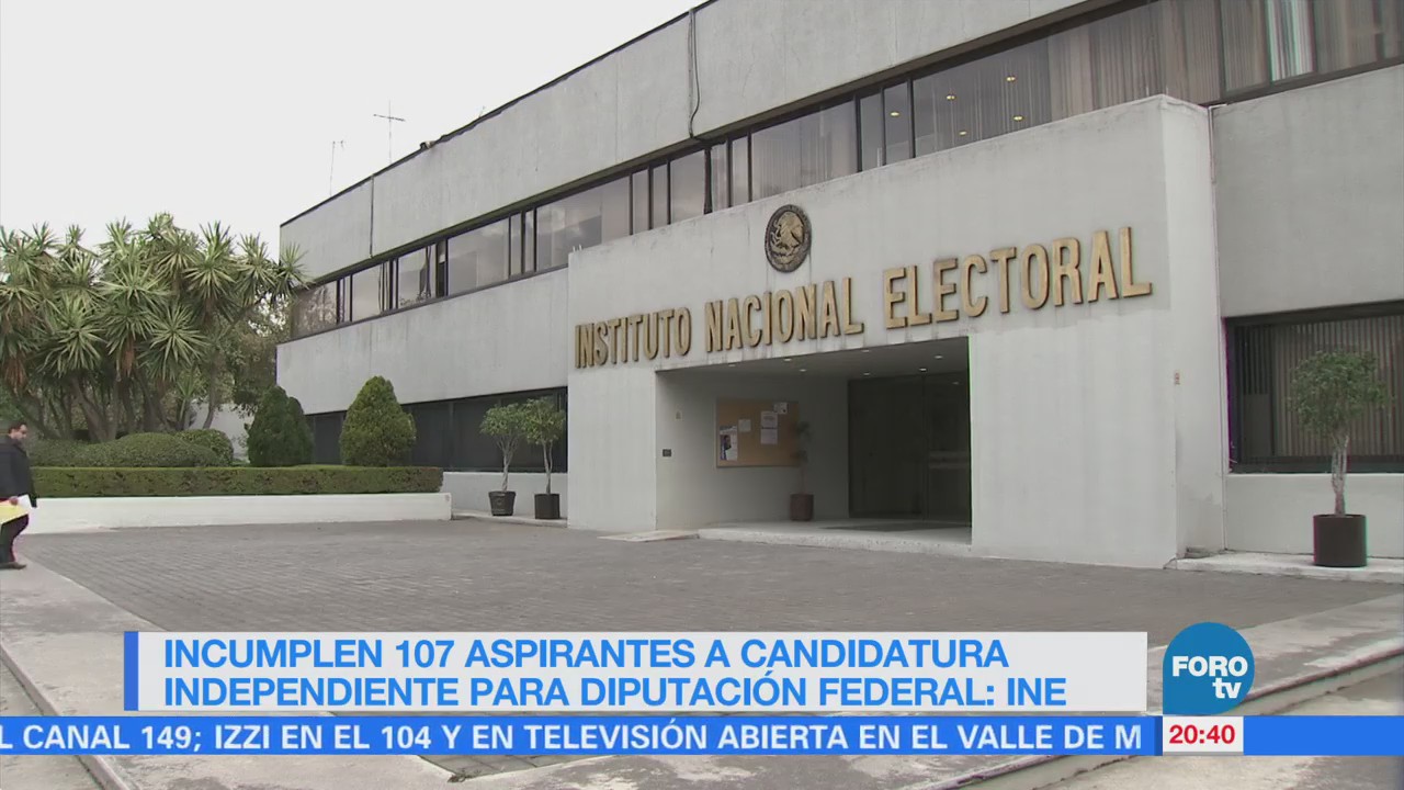 Incumplen 107 aspirantes a candidatura independiente para diputación federal: INE