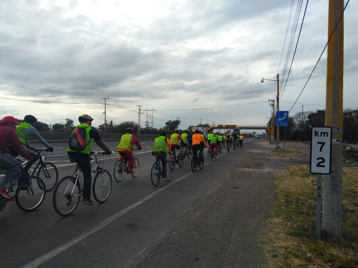 Inicia paso de peregrinaciones de ciclistas de Guanajuato