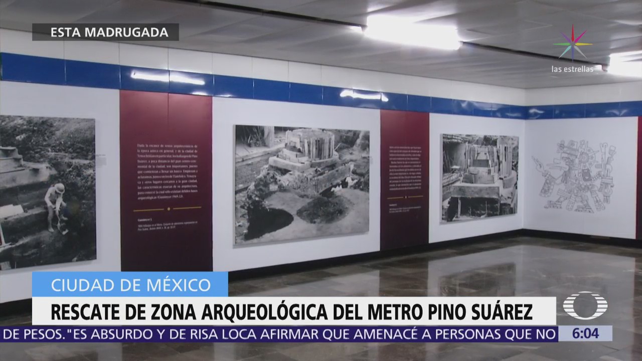 Inician trabajos de rescate de zona arqueológica del Metro Pino Suárez