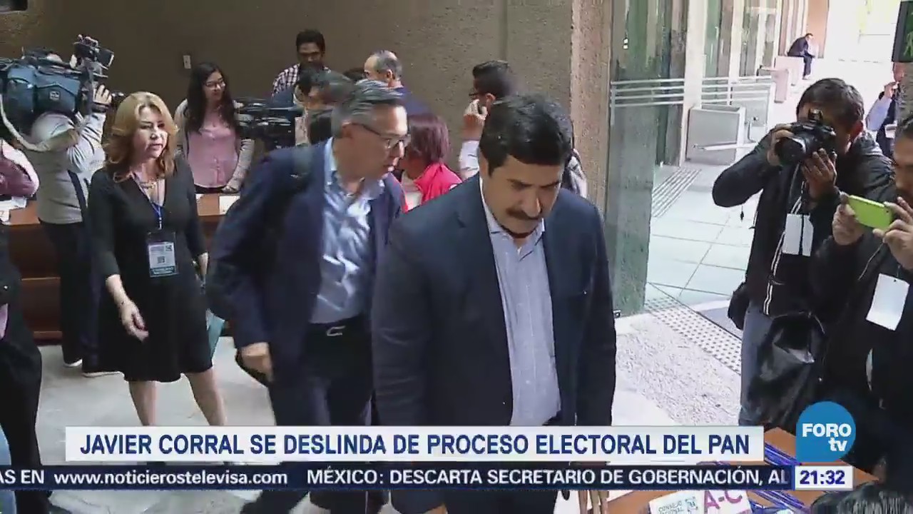 Javier Corral se deslinda de proceso electoral del PAN