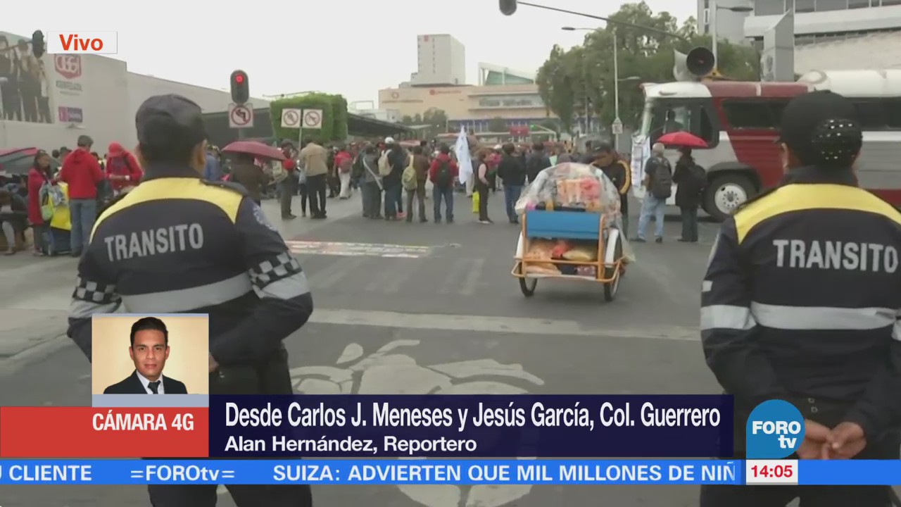 Jubilados se manifiestan en la colonia Guerrero. CDMX