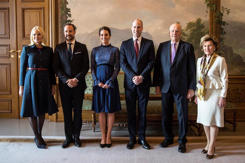 Duques de Cambridge realizan primera visita oficial a Noruega. (EFE)