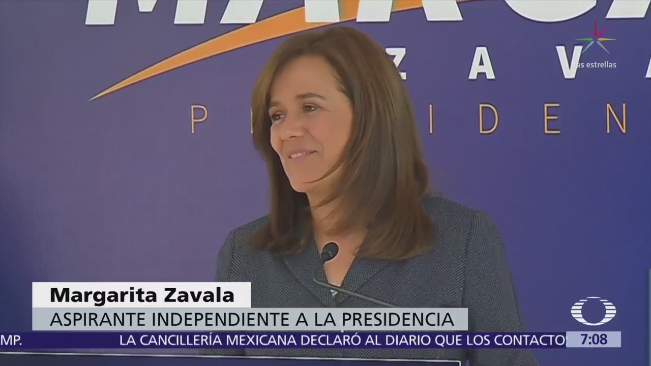 Margarita Zavala afirma que será la única mujer en la contienda por la Presidencia
