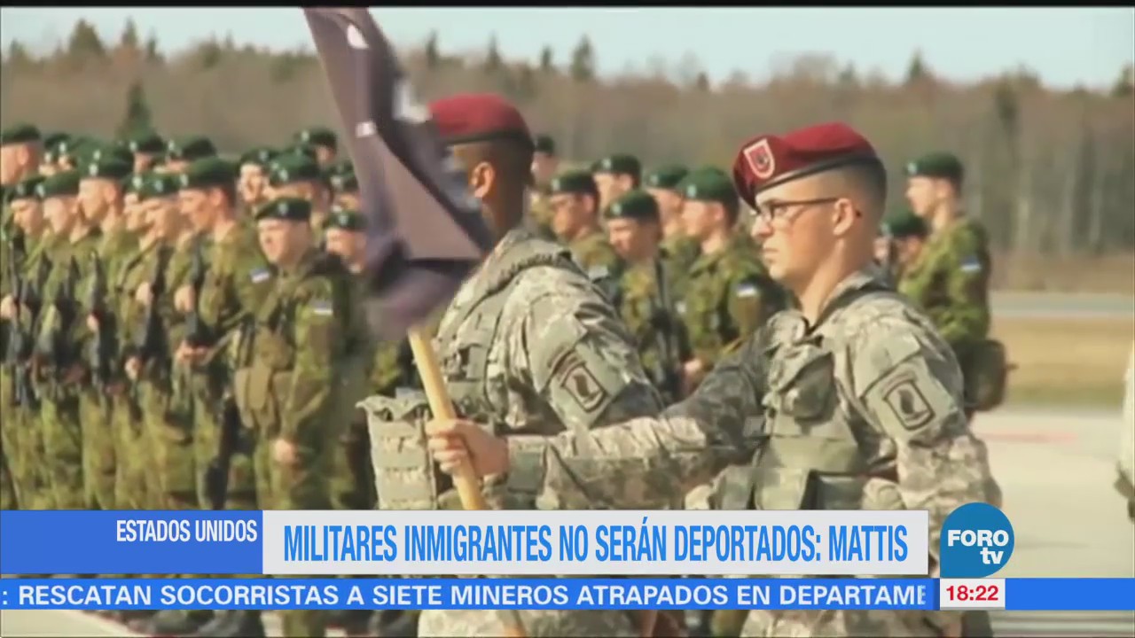 Mattis anuncia que ‘dreamers’ del Ejército de Estados Unidos no serán deportados