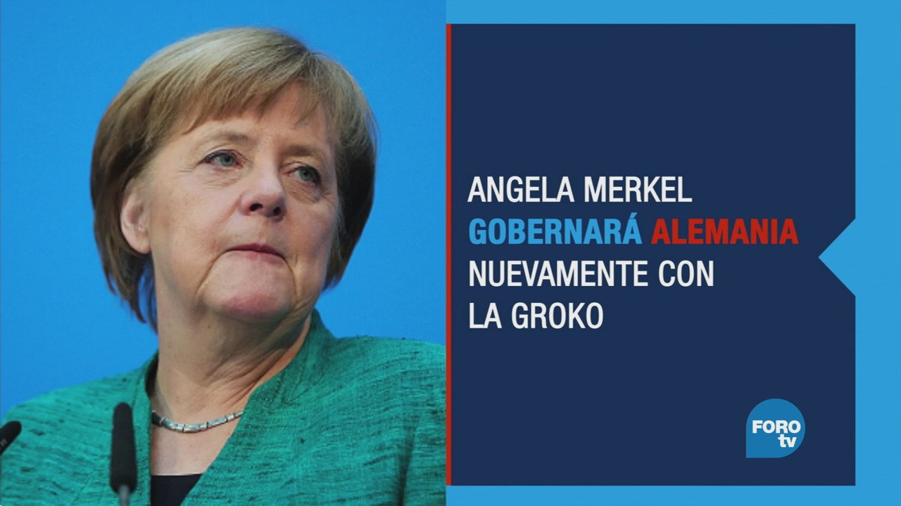 Merkel debilitada logra acuerdo para integrar gobierno