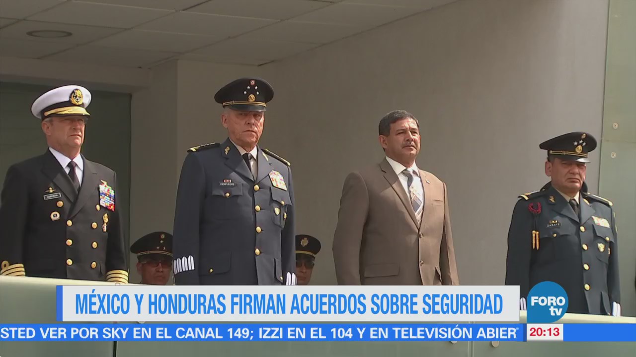 México y Honduras firman acuerdos sobre seguridad