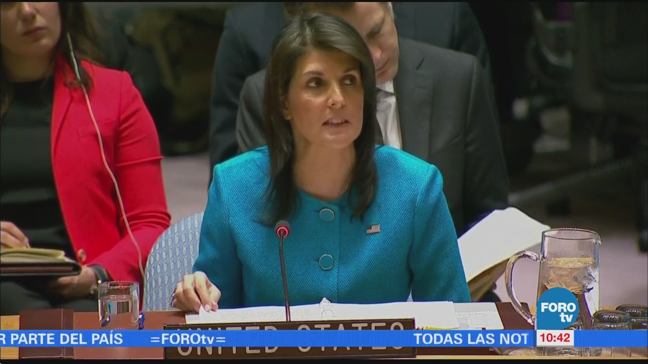 Nikki Haley pide a la ONU una Siria sin Assad