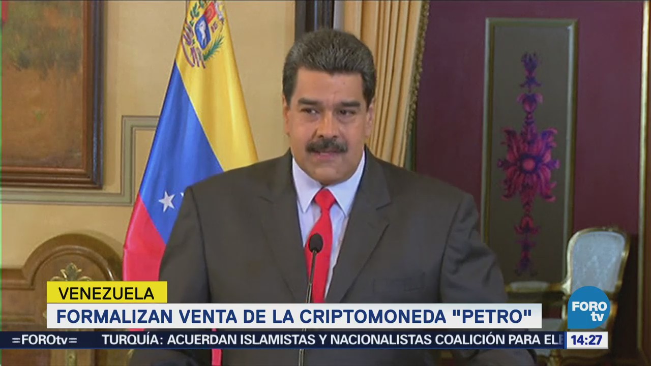 Formalizan Venta Criptomoneda Venezuela