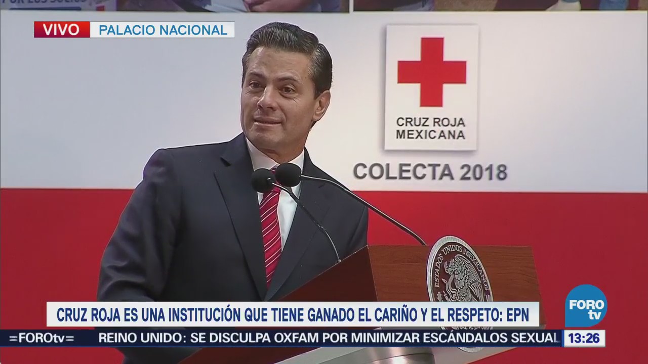 Peña Nieto Encabeza Inicio Colecta Nacional Cruz Roja Mexicana