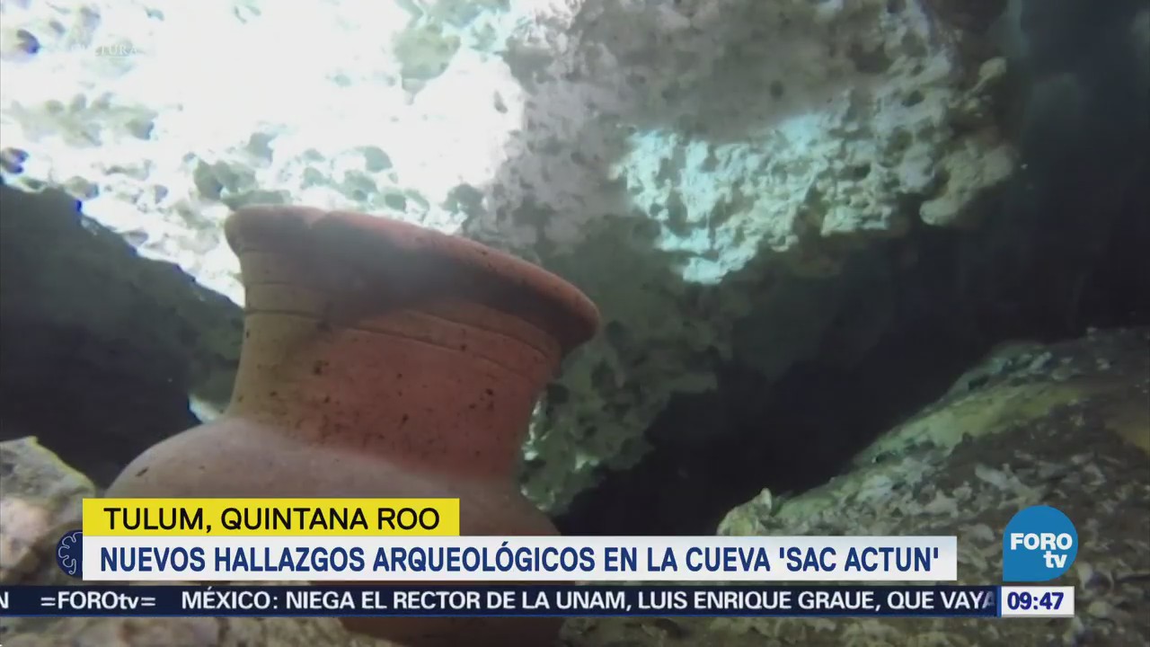 Nuevos hallazgos arqueológicos en la cueva 'Sac Actun' Quintana Roo