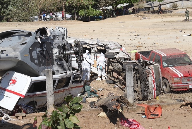 Sedena asume responsabilidad por accidente de helicóptero en Oaxaca