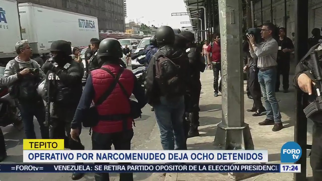 Ocho Detenidos Operativo Contra Narcomenudeo Tepito