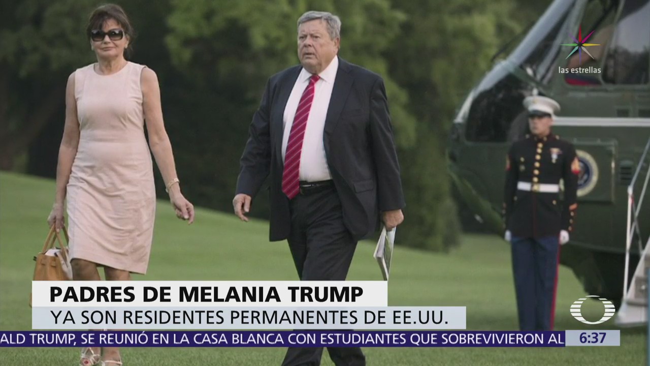 Padres Melania Trump Residentes Permanentes Estados Unidos