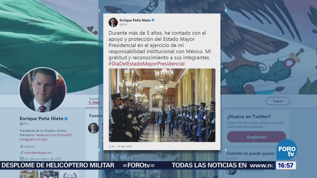 Peña Nieto Reconoce Estado Mayor Presidencial