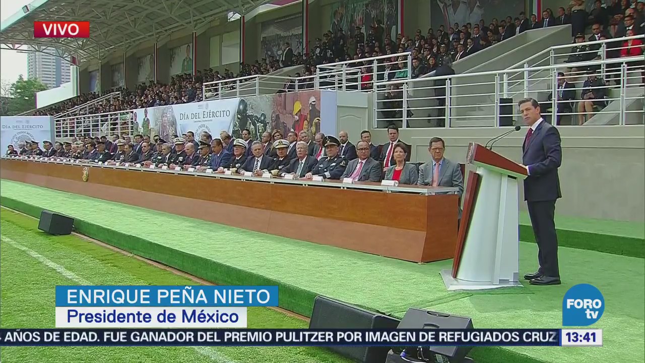 Peña Nieto Reitera Ejército Garante Paz Seguridad Presidente Enrique