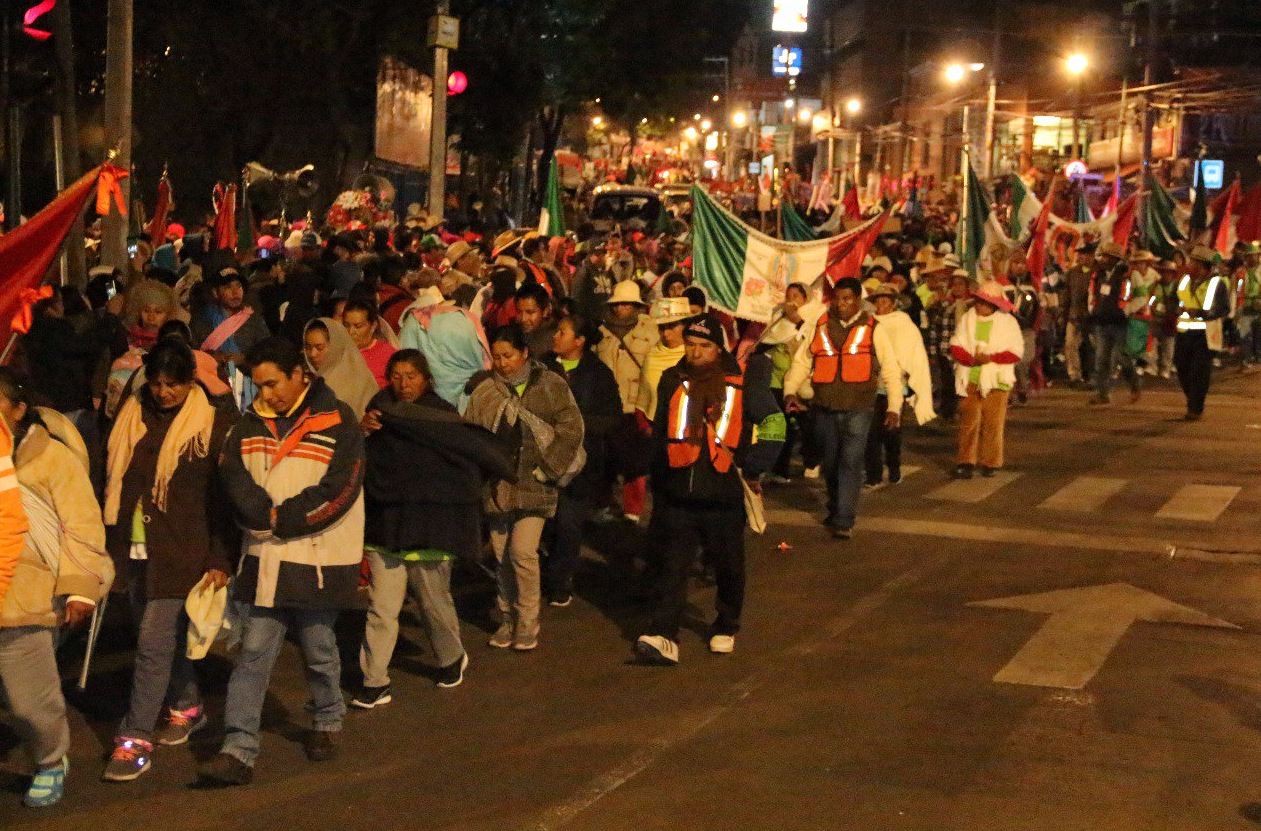 Peregrinos de la Diócesis de Toluca llegan a la Basílica de Guadalupe