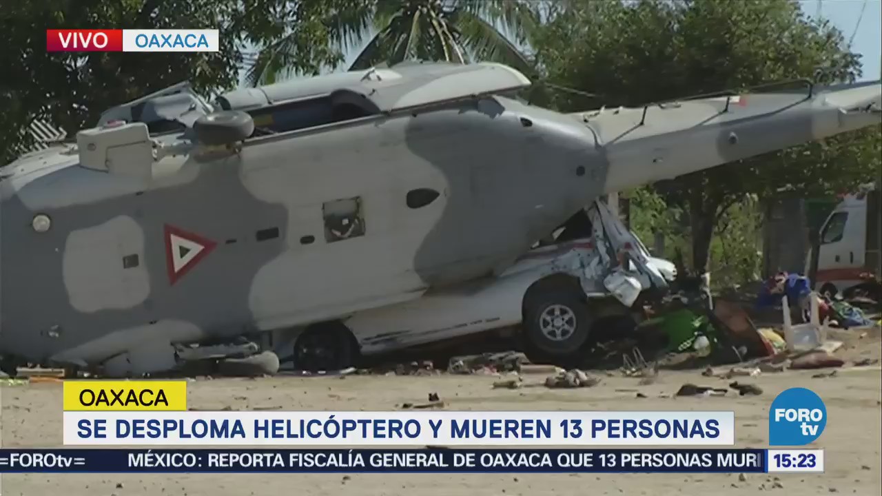 Peritos Recaban Información Donde Accidentó Helicóptero Militar Oaxaca