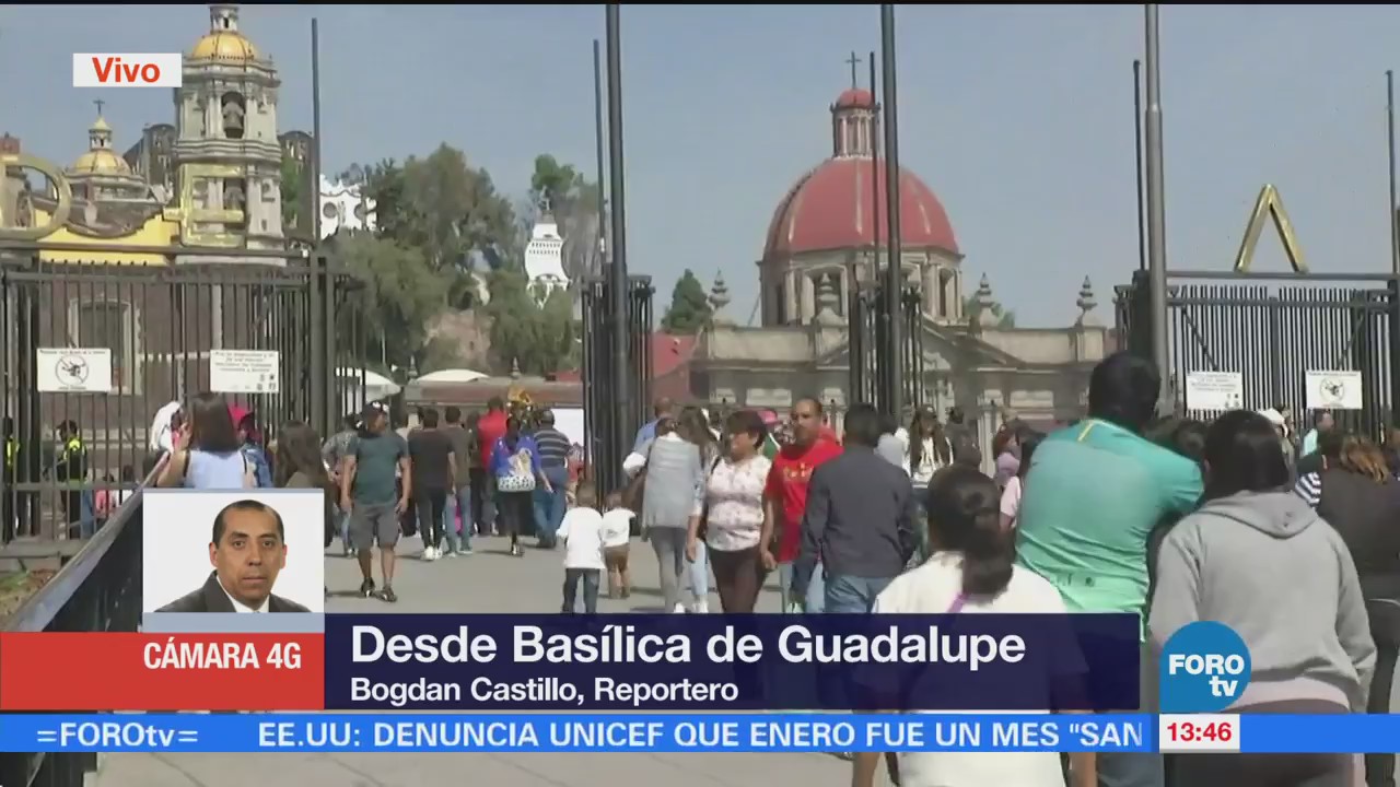 Policía Federal Resguarda Feligreses Basílica Guadalupe