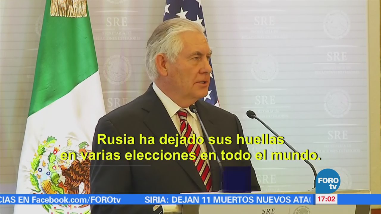 Poner Atención Rusia Aconseja Tillerson México