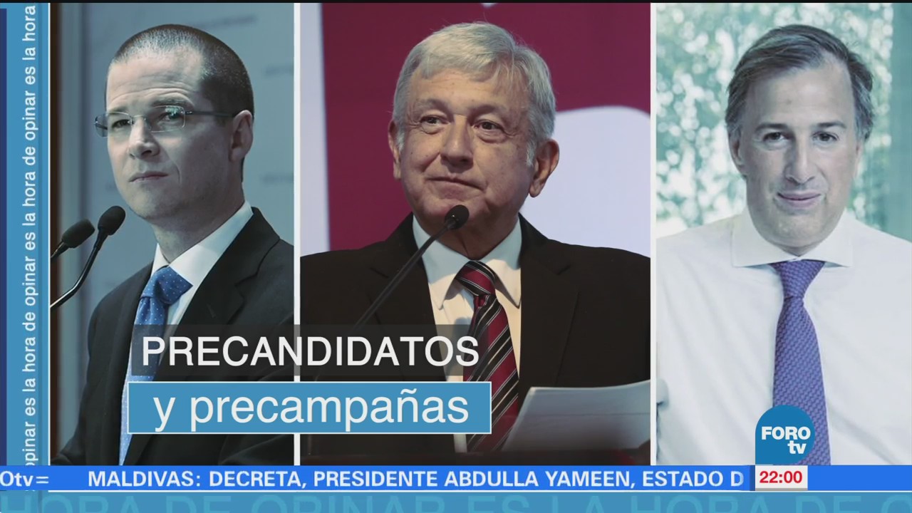 Precampañas de los precandidatos de las tres diferentes coaliciones a la presidencia