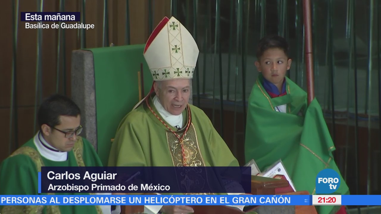 Primera misa en la Basílica como arzobispo primado de México