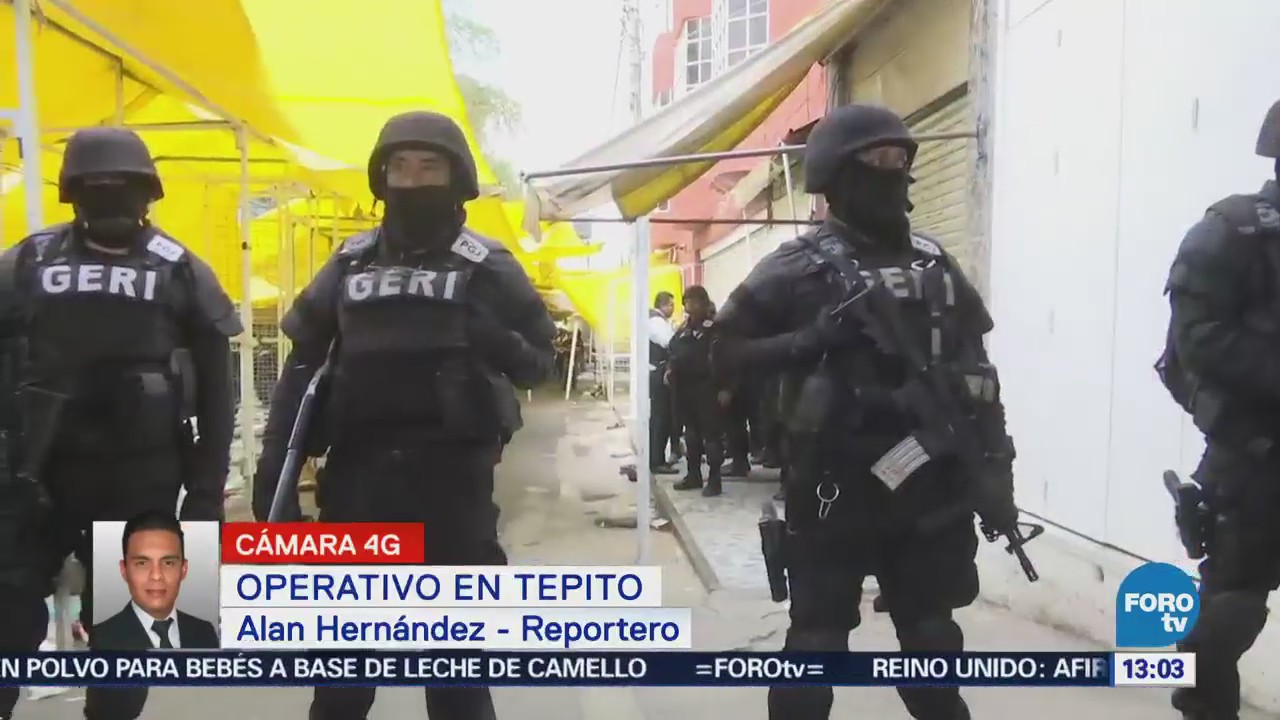 Realizan Operativo Contra Narcomenudeo Mercado Tepito Cdmx