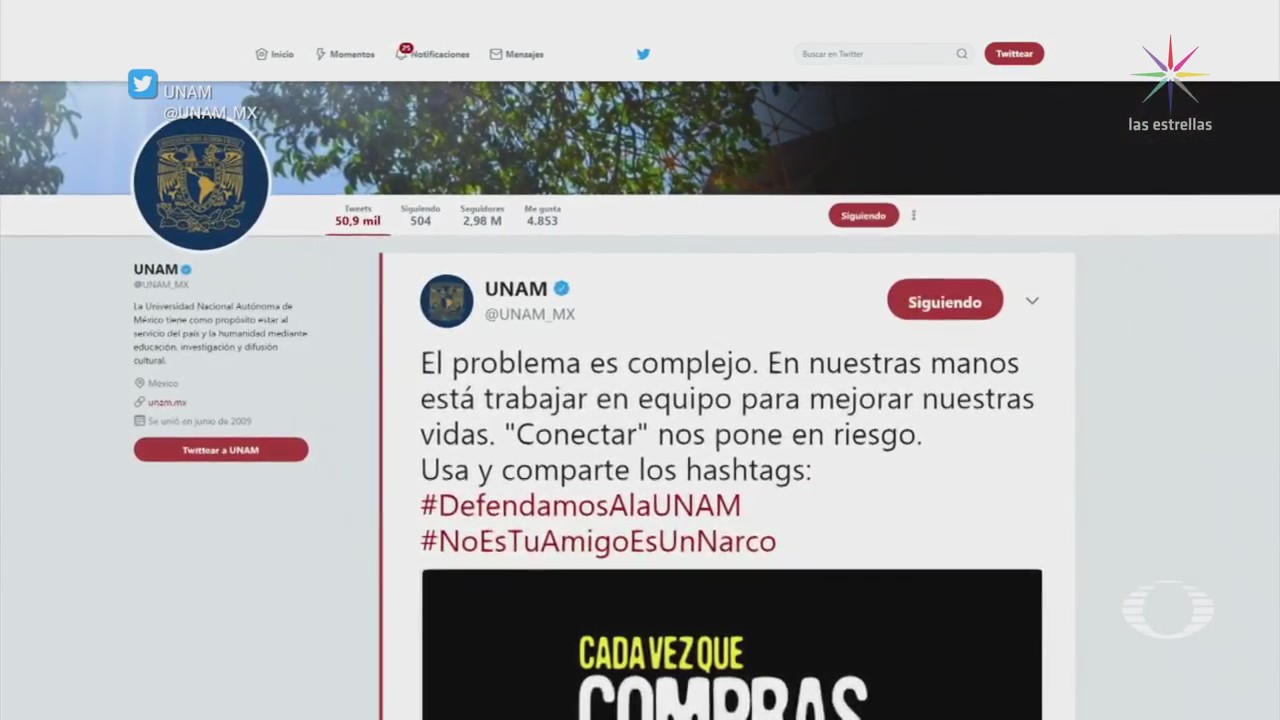 Rector de la UNAM descarta ayuda policiaca para erradicar el narcomenudeo