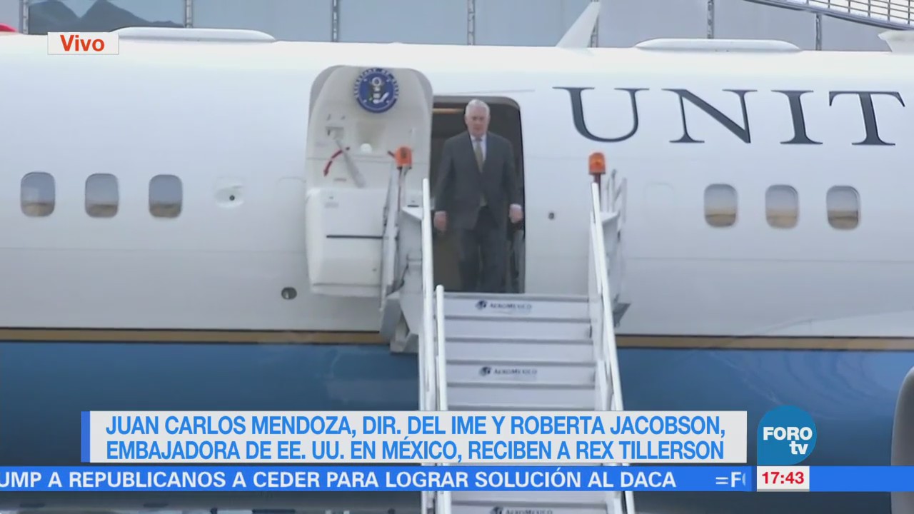 Rex Tillerson llega a México