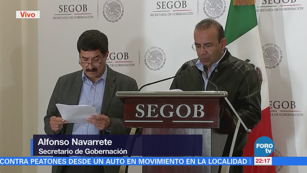 Segob firma convenio con gobernador de Chihuahua